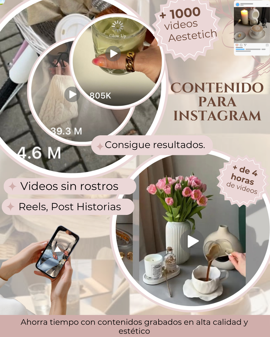 Videos listos para contenidos aestetich sin rostro
